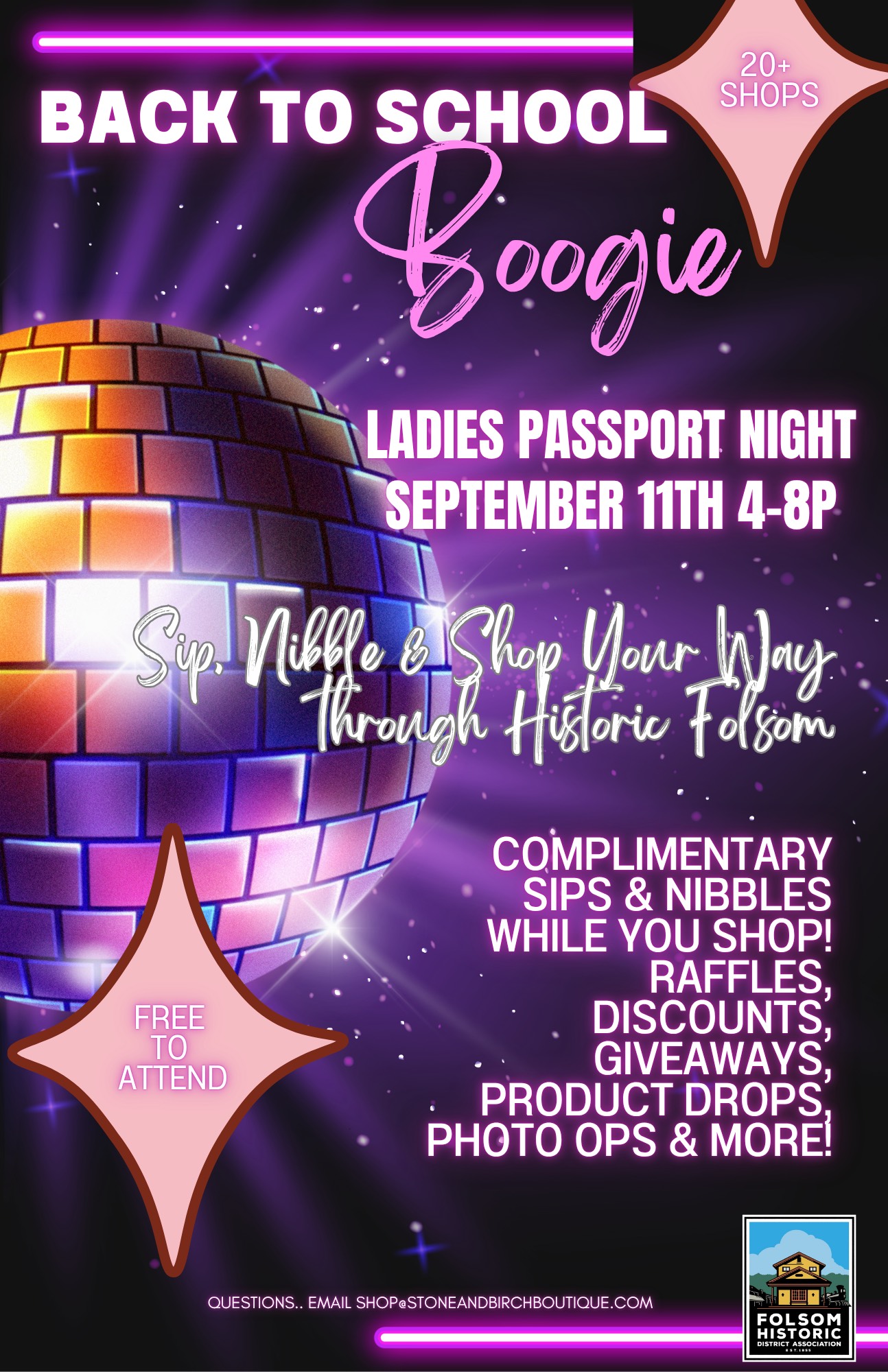 back to school boogie night poster
