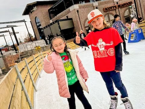 Group of skaters at the Historic Folsom Ice Rink